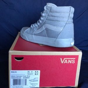 Gray high top vans